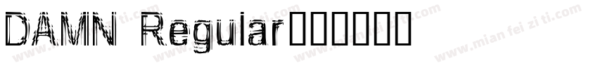 DAMN Regular字体转换